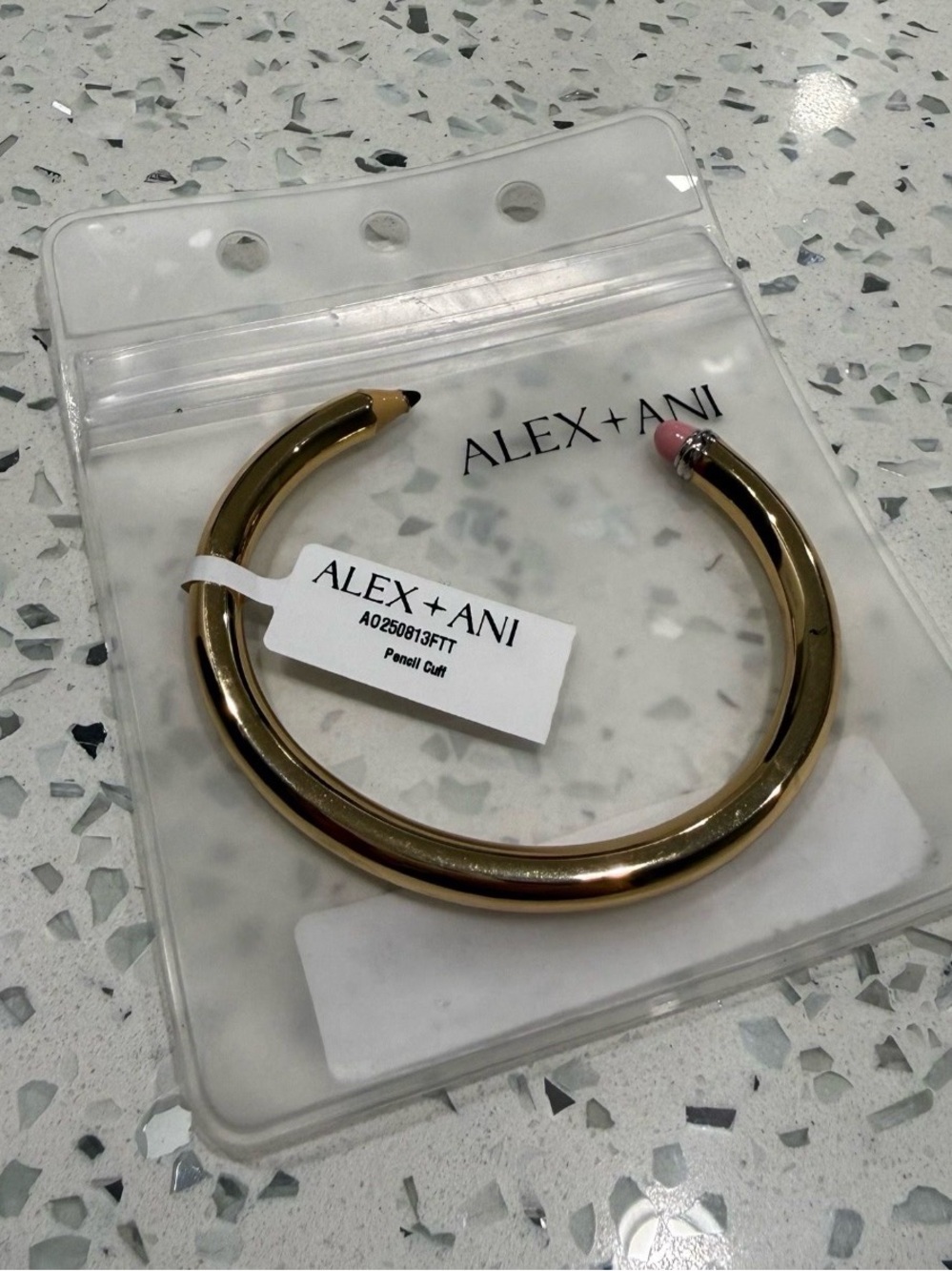 ALEX AND ANI Gold Pencil Cuff Bracelet